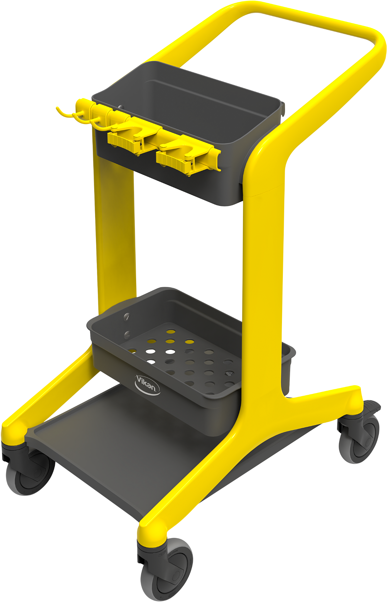 Vikan HYGO MOBILE CLEANING STATION 780mm UNASSEMBLED YELLOW
