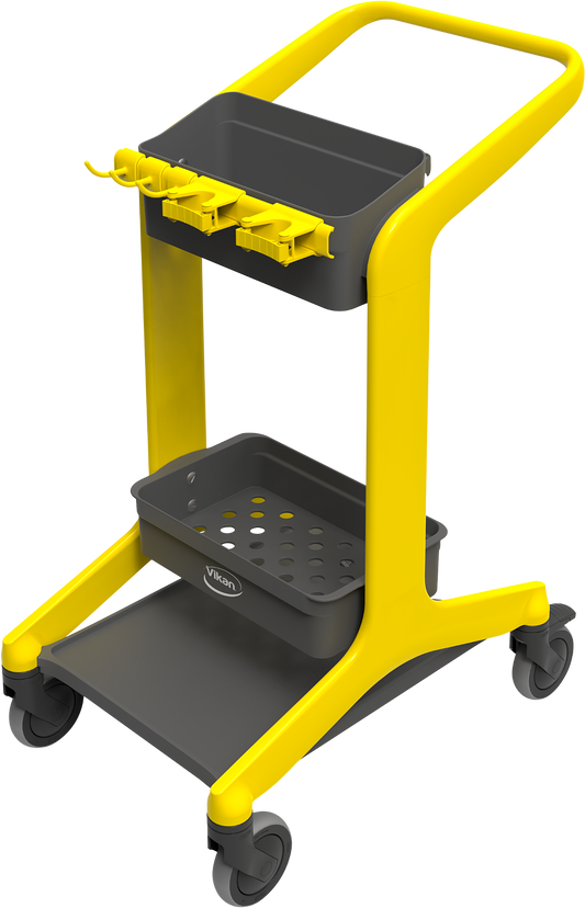 Vikan HYGO MOBILE CLEANING STATION 780mm UNASSEMBLED YELLOW